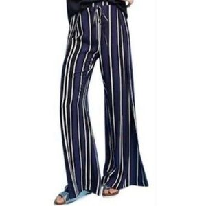 Maeve wide leg striped pants